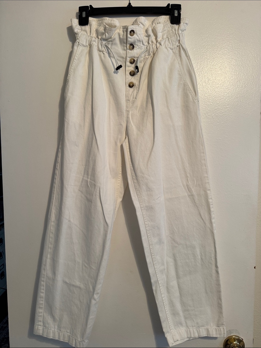 Urban Outfitters High-Rise Waist White Pants